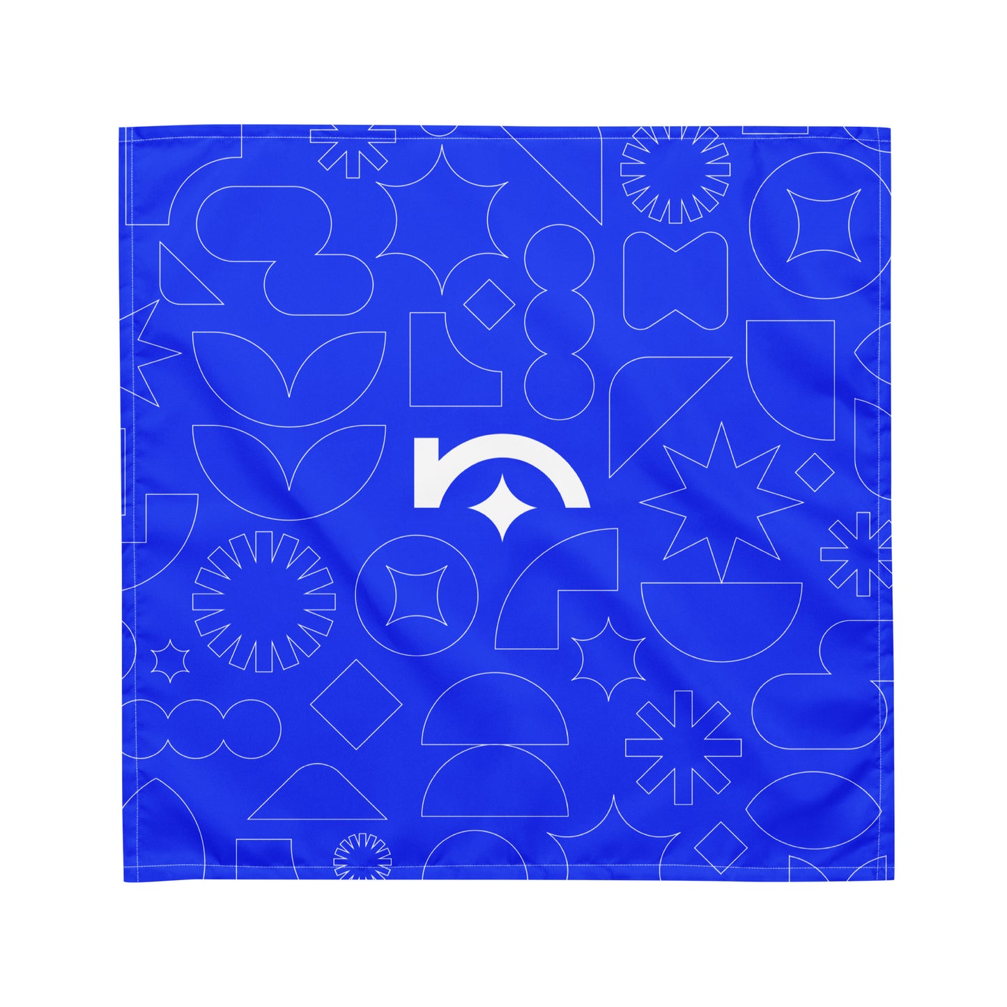 Blue Newfangled Pattern Bandana