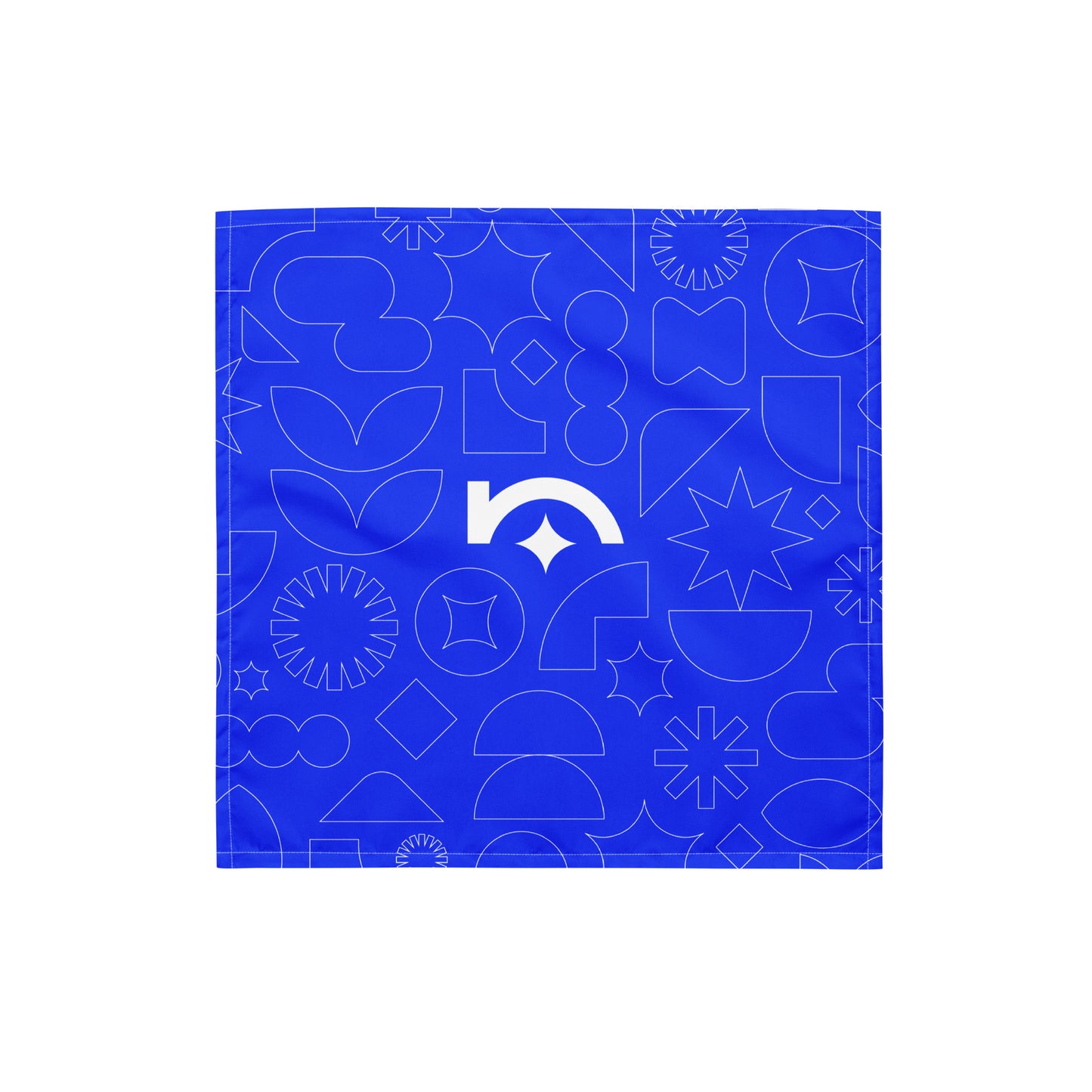 Blue Newfangled Pattern Bandana