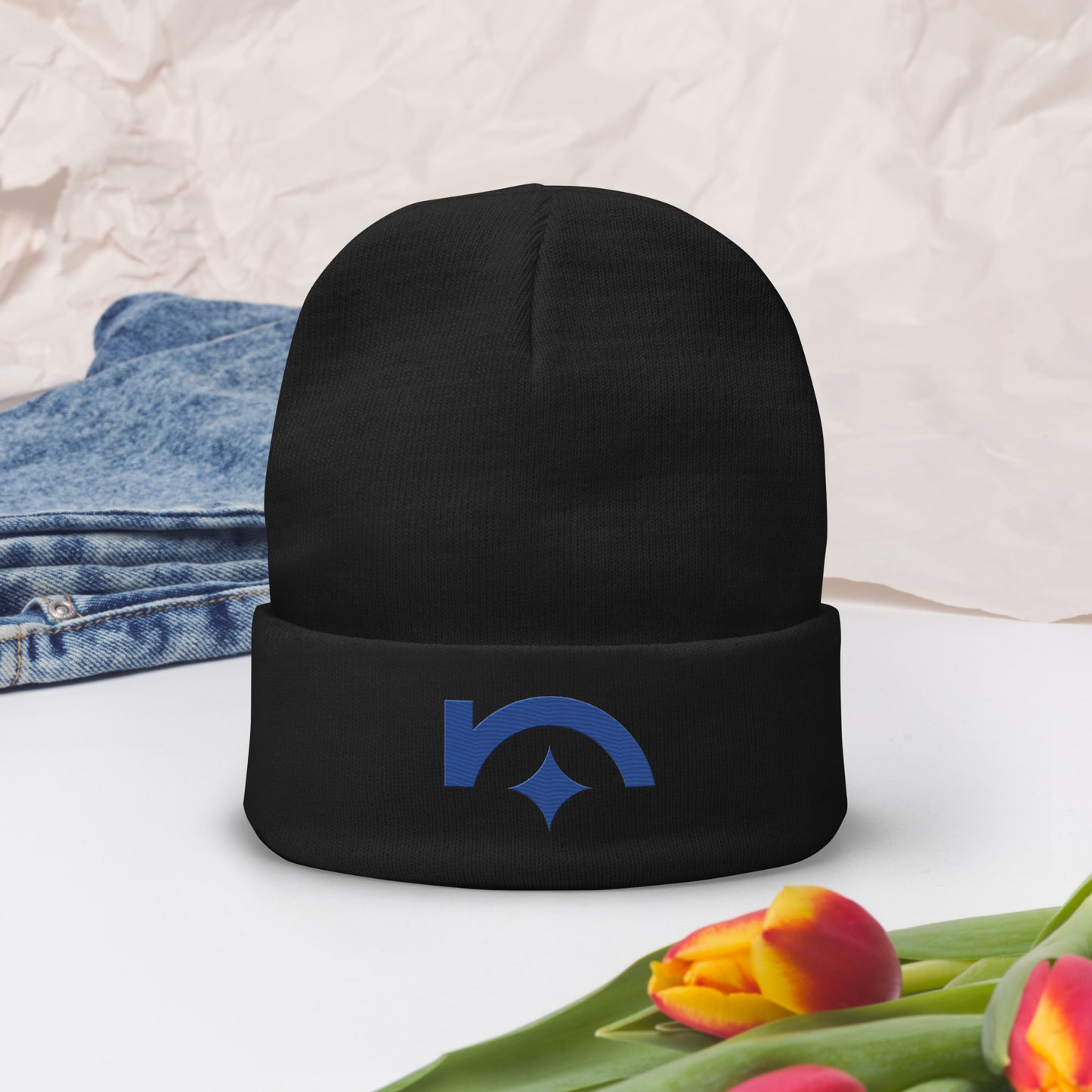 Blue North Star Logo Beanie